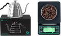 Coffee Gator Gooseneck Kettle 34oz Stainless Steel for Pour Over and Coffee Scale 0.1 Precision with Timer by CoffeeGator