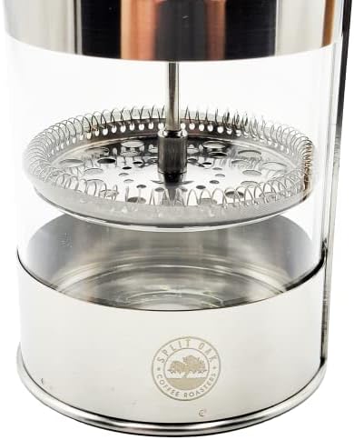 French Press Coffee Maker 27oz Stainless Steel Coffee Press High Level Filter Borosilicate Glass Heat Resistant Insulated Pot with Wooden Handle. Brew Coffee and Tea BPA Free - Image 4