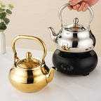 Gold Tea Kettle Stovetop, 304 Stainless Steel Tea Pot, Teapot with Tea Strainer Home Restaurant Induction Cooker - Image 5