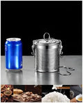 Seasoning Strainer, Stainless Steel Spice Infuser Basket with Chain Hook for Home Restaurant, Dual-Tab Locking Mechanism(13 x 14 cm) by Unknown