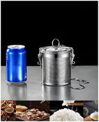 Seasoning Strainer, Stainless Steel Spice Infuser Basket with Chain Hook for Home Restaurant, Dual-Tab Locking Mechanism(13 x 14 cm) by Unknown