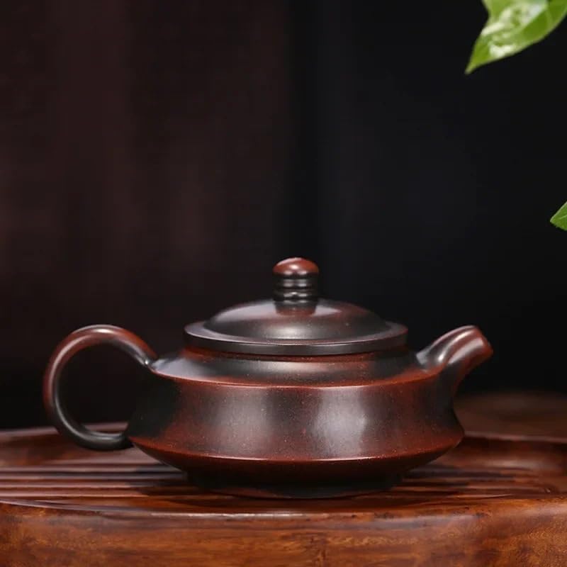 Tea Pot Handmade Purple Sand Teapot, Convenient Travel Tea Set, Household Tea Set Accessories, Chinese Tea Ceremony Supplies, Loose Tea Teapot 150ml Teapot for Infuser - Image 3