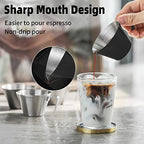 MHW-3BOMBER WDT Tool Espresso Distribution Tool with Magnetic Stand for Barista Espresso Measuring Cup 2oz Espresso Shot Cup Stainless Steel Sauce Cups - Image 7