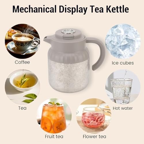 Mechanical Digital Display Coffee Maker,tea Brewing Pot,tea Infuser Pot 1100ml Capacity Mechanical Display Water Separation Multifunctional Kettle for Home - Image 4