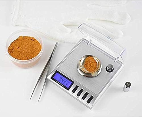 AWS Gemini-20 Milligram Scale 20g x 0.001g–Digital Jewelry/Lab Scale for Powder, Gold, Gems – Includes Calibration Weights, Tweezers & Tray–Tare, Cal, 6 Units (Gemini - 20 - Silver) - Image 2