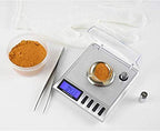 AWS Gemini-20 Milligram Scale 20g x 0.001g–Digital Jewelry/Lab Scale for Powder, Gold, Gems – Includes Calibration Weights, Tweezers & Tray–Tare, Cal, 6 Units (Gemini - 20 - Silver) - Image 2