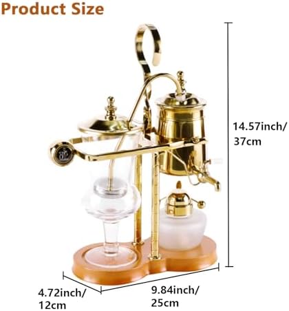 AIZYR Balance Syphon Coffee Maker, Belgium Manual Pot Gravity Brewing System Manual Tabletop Coffee Brewer for Camping Coffee Bars Restaurant - Image 7