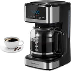 Ihomekee Coffee Maker, Programmable Drip Coffee Machine 12 Cup by Ihomekee