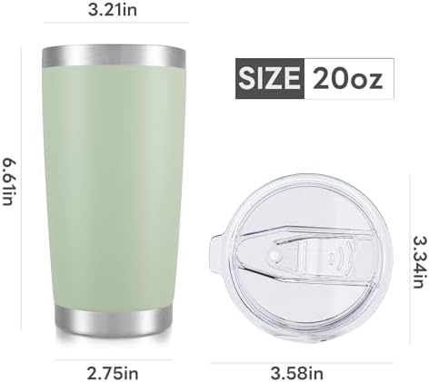 20 oz Tumbler with Lid Stainless Steel Insulated Tumblers Bulk Cups Mug - Image 7