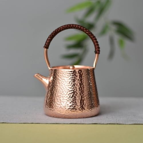 predolo Hammered Copper Teapot Compact Copper Tea Kettle Traditional - Image 7