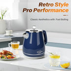 1.8L Electric Kettle, Tea Kettle with Fast Boil 1350W,Navy Blue - Image 2