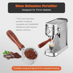 51mm Bottomless Portafilter with Puck Screen & Filter Basket, 3-Ears Espresso Handle for CASABREWS CM5418 & 3700 Essential Espresso Machines - Image 4
