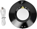 Heating and Cooling Coaster, Heating and Cooling Dual-Purpose Coaster, Cup Coaster Getting Hot Drink for Getting Cool Drinks Mate Tea for (Black) - Image 2