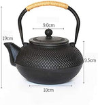 Cast Iron teapot,Classic Tea Kettle,1.5L Japanese Cast Iron Teapot Kettle with Enamel Coated Interior Black, Tetsubin Tea Kettle Stovetop - Image 2