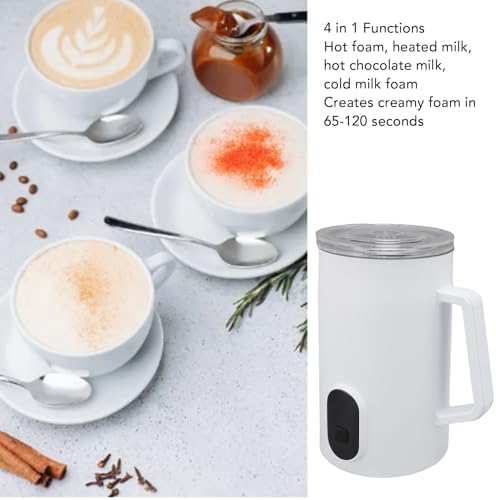 4 in 1 Milk Frother Steamer Electric Warm Cold (US Plug 110V) - Image 4