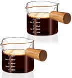 YARRAMATE 100ML Metal Measuring Cups (White) & 100ML Glass Measuring Cups - Image 6