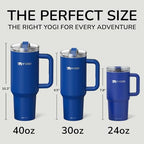 YOGI 24oz Tumbler with Straw - Indigo - Image 6