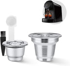 2 Pcs Reusable Stainless Steel Coffee Capsules Compatible with L'OR Barista LM8012 / 60, Refillable Coffee Pods Metal L'or Espresso Pods(Big & Small) by HAILASRE