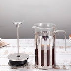 French Press Coffee Maker 350ml/ 600ml/1000ml Stainless Steel Coffee Press With 3 Filters System Heat Resistant Thickness Borosilicate French Press Glass(/Black B,350ml) - Image 6