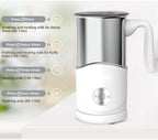 Electric Milk Frother Automatic Hot & Cold Foam Maker Stainless Steel Milk Warmer for Latte Cappuccino Hot Chocolate - Image 4