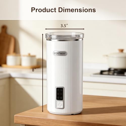 COSTWAY 6-in-1 Electric Milk Frother with Stainless Steel Interior - Image 3