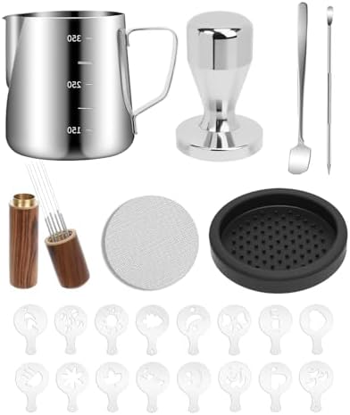53mm Espresso Kit, 350ml Espresso Milk Frothing Pitcher by PROKITCHEN