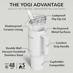 YOGI 40oz Tumbler with Straw - Polar - Image 3