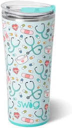 Swig Life 22oz Insulated Tumbler with Lid, Scrub Life by SwigLife