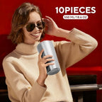 5 Pcs 18.6 oz Small Metal Cup, Double Wall Vacuum Stainless Steel Insulated Cup, Reusable Camping Cups Unbreakable Indoor Outdoor for Party, Home, Office, BBQ, Silver - Image 4