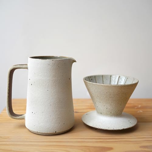 Ceramic Coffee dripper set,Coffee Jug,White Ceramic Pour Over Coffee Server with Dripper,Pour Over Coffee Maker Set - Image 5