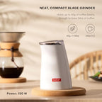Bodum C-Mill Electric Blade Coffee and Spice Grinder, Stainless Steel Blade, White - Image 2