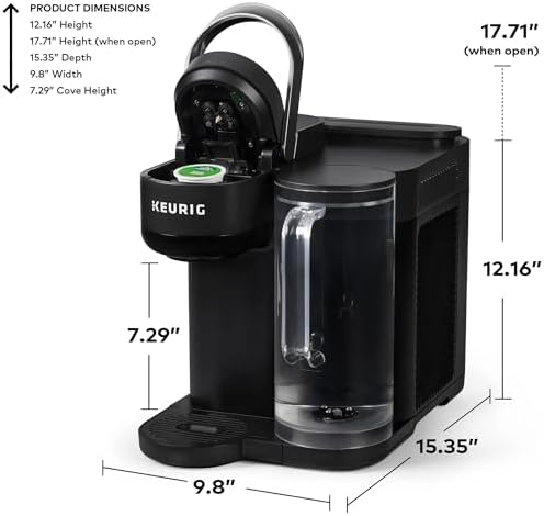 Keurig K-Brew+Chill Iced or Hot Single-Serve K-Cup Coffee Maker with MultiStream and QuickChill Technology, 70oz. Removable Reservoir, Black (Renewed) - Image 5