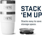 YETI Rambler 8 oz Insulated Coffee Mug with Lid - Stackable Double-Wall Vacuum Insulated Coffee Cup - DuraSip Ceramic Lining - Barista-Friendly Design - Stainless Steel - Dishwasher Safe - Image 4