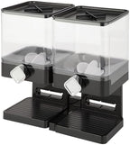 Honey-Can-Do Zevro Compact Dry Food Dispenser, Dual Control, Black/Chrome - Image 3