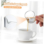 DECHOUS 6pcs Modern Espresso Cups Glass Mugs Dual Spout Design Small Pitchers for Coffee Syrup for Daily Use - Image 7