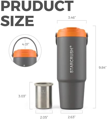 Portable Electric Espresso Maker, 30oz Insulated Stainless Steel Extraction Coffee Cup,Fast Brew with Pressure, Rechargeable, Leak Proof, BPA Free, Ideal for Travel,Commute and Office - Image 4