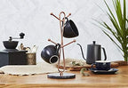JEmarble Mug Holders with Copper Plated Standing(Black) Countertop Mug Tree, Coffee Mugs & Tea Cup Storage Rack, Coffee Counter Bar Accessory & Kitchen Organizer - Image 2