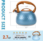 GGC Whistling Tea Kettle for Stove Top, 3.2QT/3L Stainless Steel Tea Kettle - Image 3