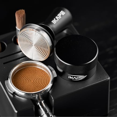 IKAPE 8-IN-1 51MM Espresso Tool Set, Coffee Tamper & Distributor Kit with Magnetic Funnel, Puck Screen, Tamper Station, WDT Tool, Cleaning Brush & Towel for Home Barista - Image 4
