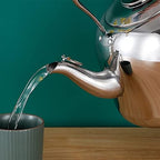 Whistling Tea kettle, 2L Stainless Steel Tea Kettle Stovetop With Anti-Hot Handle, Hot Water Boiling Tea Pots For Stove Top - Silver - Image 5