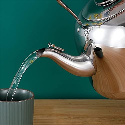 Whistling Tea kettle, 2L Stainless Steel Tea Kettle Stovetop With Anti-Hot Handle, Hot Water Boiling Tea Pots For Stove Top - Silver - Image 5