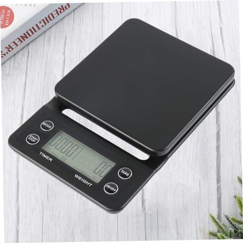 Coffee Scale 5kg ABS with Timing Function and LCD Display Black - Image 3