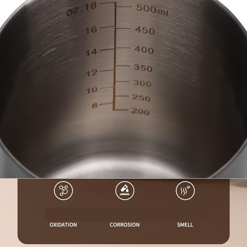 Jiawu Gooseneck Kettle with Thermometer, 500ml Tea Kettle for Stovetop, Stainless Steel Pour Over Coffee Maker Kettles with Precision Drip Spout for Manual Drip Coffee & Tea - Image 6