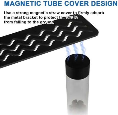 Single Dose Coffee Bean Storage Tubes, 4Pcs Glass Coffee Bean Cellars, With Stand, Magnetic Tube Cover Design, Capacity 45g, For Display Stand Coffee Beans, Scented Tea - Image 2