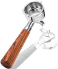 51mm Portafilter for CASABREWS 3700/CM5418, Dual Spout Espresso Handle with Siam Rosewood Grip & 304 Stainless Steel Basket by TaiBest