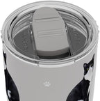 SERENGETI Black And White Cat 20 Oz. Stainless Steel, Vacuum Insulated Tumbler with Spill Proof Lid - 3D Print - Insulated Travel mug for Hot or Cold Drinks (Black And White Cat Tumbler) - Image 6