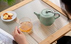 Ceramic Teapot with Infuser for Tea Coffee Milk as Gift Pink Cyan - Image 5
