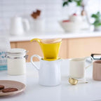 ZERO JAPAN - Bee House Pour Over Coffee Dripper - Ceramic Coffee Maker with Elegant Peek Hole, Drip Cone Brewer Coffee Gift, Brewing Accessories - Yellow Pepper, Standard Size - Image 2