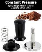 WYLOSUA® Professional 53.3mm Coffee Tamper – Ergonomic aluminum alloy handle 304 Stainless Steel Base, Perfect Weight & Balance for Barista-Level Espresso Tamping | Fits All Standard 54mm Portafilters - Image 3