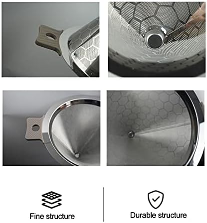 Stainless Steel Cone Strainer for Coffee Tea,Fine Mesh - Image 2